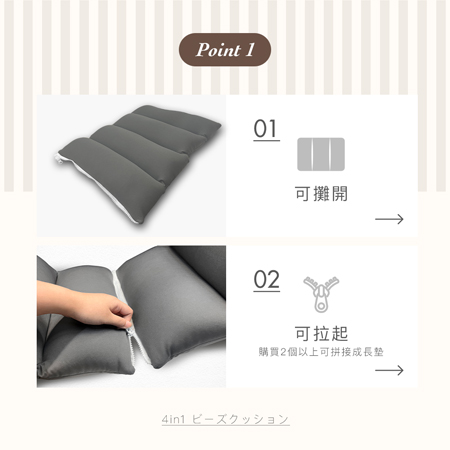 4in1軟墊/椅靠墊/頭枕