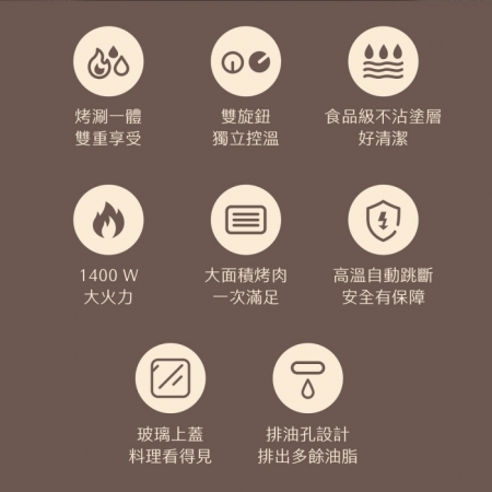 AIWA 愛華 多功能料理盤 煎烤盤 AI-GEH3