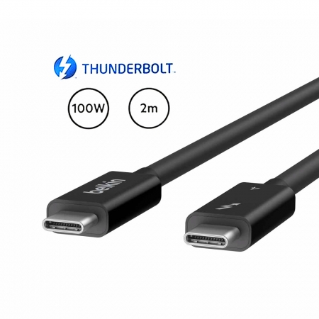 Belkin USB-C轉USB-C高速傳輸線（Thunderbolt 4） （2M）40Gbps INZ002bt2M