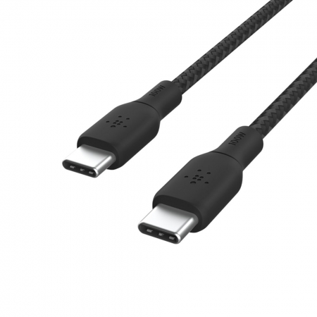 Belkin USB-C 2.0 100W編織傳輸線（2M）USB-C轉USB-C CAB014bt（USB-IF認證）