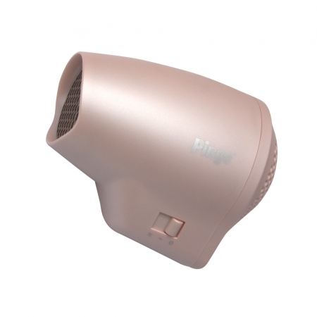 PINGO台灣品工 Travel Qmini 極輕隨身掌型吹風機（櫻花粉）