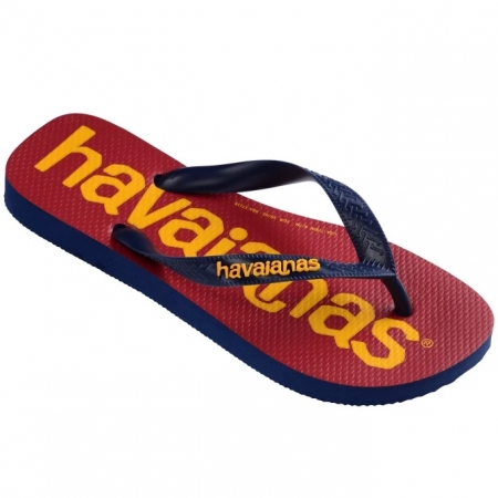 【哈瓦士havaianas】 巴西 人字拖 哈瓦士 男款 Logomania II/紅底橙字