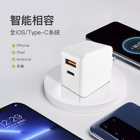 【好買點數放大】PD20W 2孔充電頭 FG-20W2CA （快充頭）
