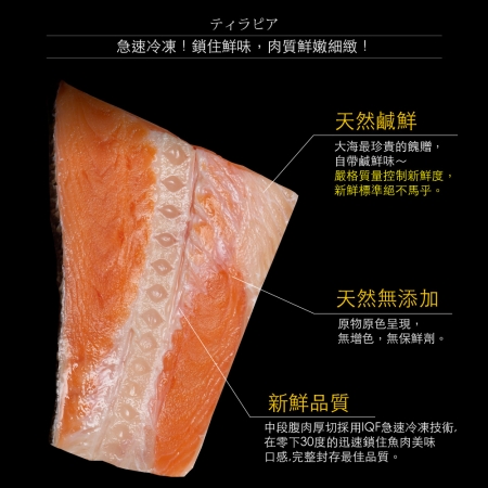 【小川漁屋】智利鮮凍鮭魚尾排（300g±10%/包）