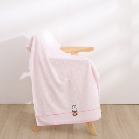 【星紅織品】正版授權米飛過生日純棉浴巾-4入組