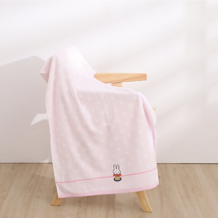 【星紅織品】正版授權米飛過生日純棉浴巾-1入組