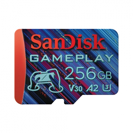 SanDisk GamePlay 256G 記憶卡 microSD A2 V30 U3 掌上型遊戲專用（SD-SQXAV-XN-256G）