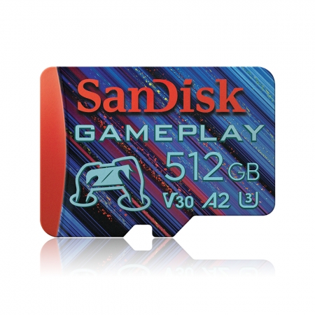 SanDisk GamePlay 512G 記憶卡 microSD A2 V30 U3 掌上型遊戲專用（SD-SQXAV-XN-512G）