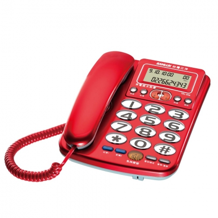 SANLUX 台灣三洋 有線電話機 TEL-856 顏色隨機 福利品