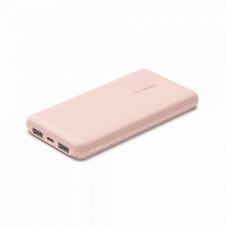 Belkin BOOST↑CHARGE™ 10K （粉）3孔PD行動電源（附線）BPB011btRG
