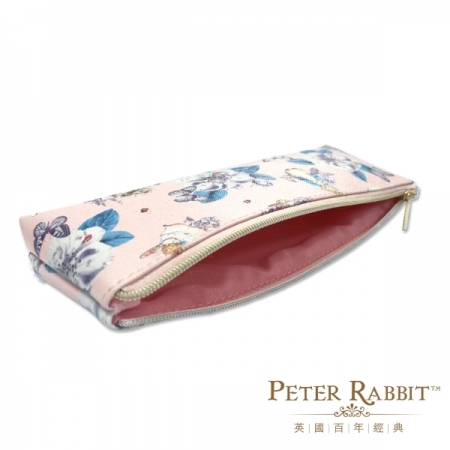 【PETER RABBIT 彼得兔】 比得兔山茶花粉色小收納包