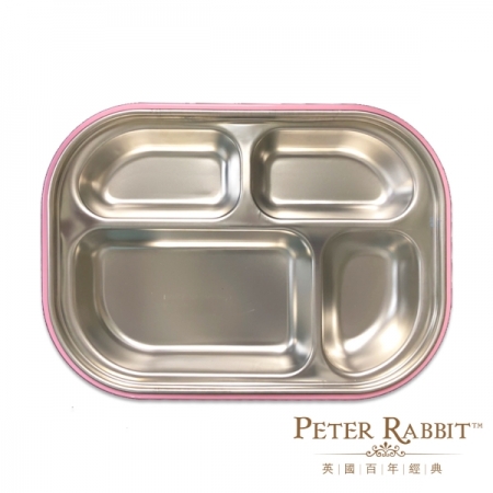 【PETER RABBIT 彼得兔】比得兔食品級 304 不鏽鋼四格保鮮盒