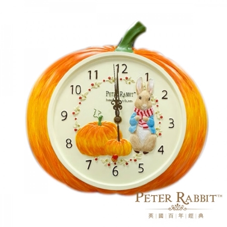 【PETER RABBIT 彼得兔】比得兔南瓜壁鐘 時鐘