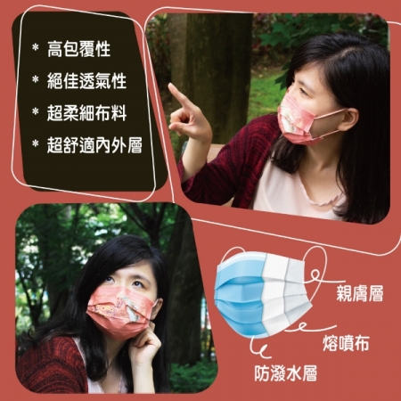 【PETER RABBIT 比得兔】 平面醫用口罩系列 （6盒（6款）一組, 單盒5入, 共30片）