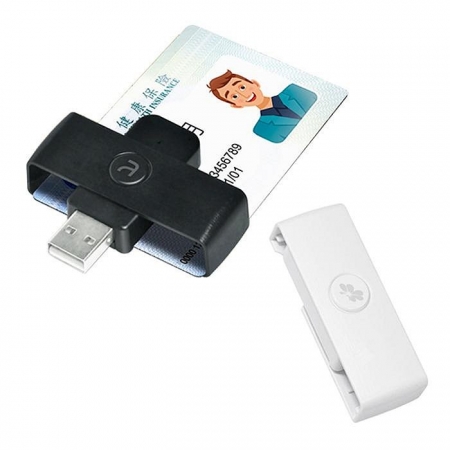 【ATake】旋轉收納外接式ATM晶片卡/自然人IC金融保險卡USB2.0讀卡機 轉帳報稅繳費/電子錢包/工商憑證讀卡器