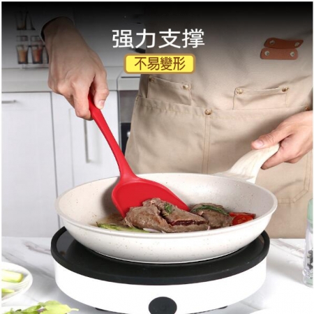 輕巧矽膠耐熱鍋鏟（食品級矽膠/炒菜攪拌都好用） 