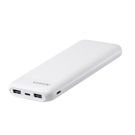 ADATA 威剛 C100 行動電源 白色 10000mAh QC/PD 20W快充 薄型輕量化設計 公司貨 （AD-C100-W）