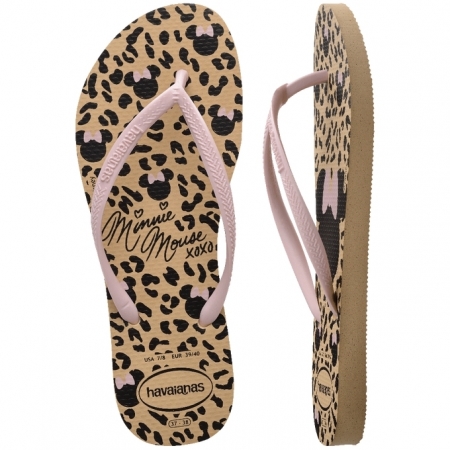 【哈瓦士havaianas】 巴西人字拖  女款 slim disney/豹紋米妮