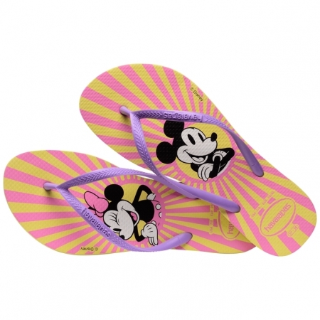 【哈瓦士havaianas】 巴西人字拖  女款  Slim disney/放射米奇米妮