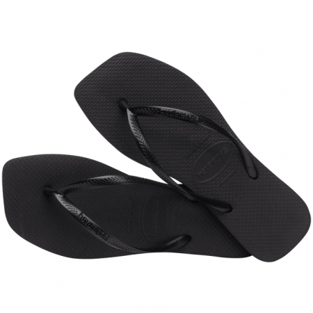 【哈瓦士havaianas】 巴西人字拖  女款 Slim square/方頭黑