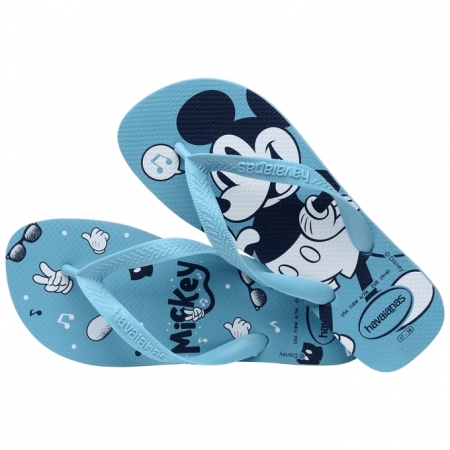 【哈瓦士havaianas】 巴西人字拖  女款 Top disney/音符米奇藍