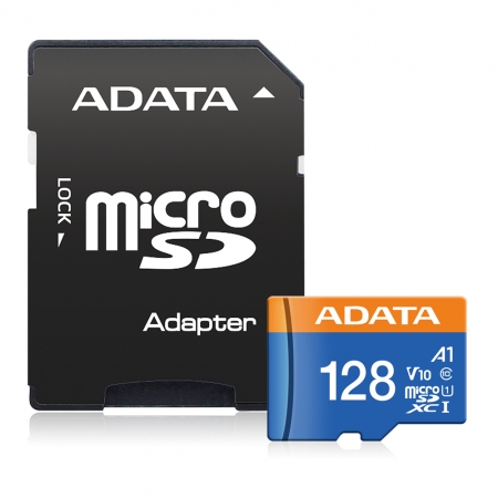 ADATA 威剛 Premier 128G microSD A1 UHS-I C10 U1 記憶卡 附轉卡（ADC10-128G）