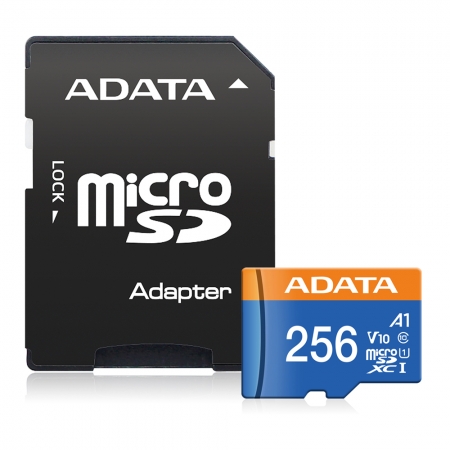 ADATA 威剛 Premier 256G microSD 記憶卡 A1 UHS-I C10 U1 附轉卡 （ADC10-256G）