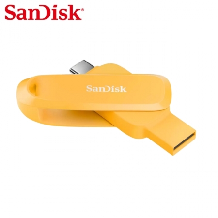 SanDisk【512G】Phone Drive USB 3.2 Type-C 雙接頭OTG 隨身碟 手機/平板適用 黃色（SD-DDC6-YD-512G）