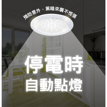 【DanceLight 舞光】單入 緊急照明 LED 崁燈 嵌入孔15cm（停電自動亮燈）