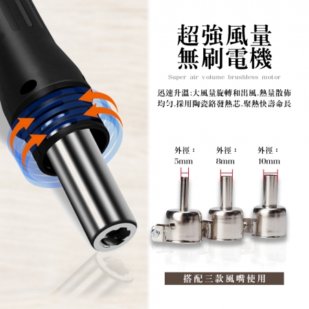 HANLIN-DLT8898 二合一數位恆溫熱風電烙鐵焊台