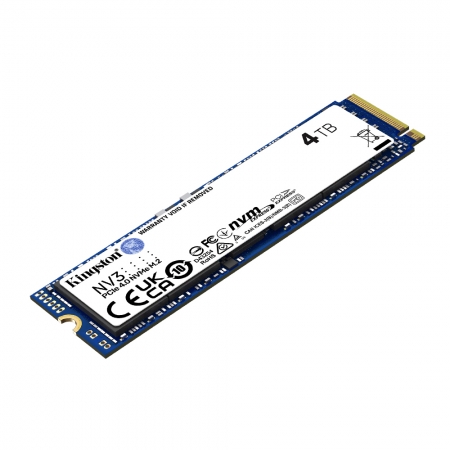 金士頓 Kingston 4TB NV3 PCIe 4.0 NVMe SSD 固態硬碟 讀6000MB/s 代理商公司貨（KT-SNV3S-4TB）