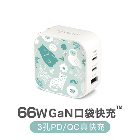 Maktar 66W GaN 印花樂聯名 氮化鎵 充電器 口袋快充