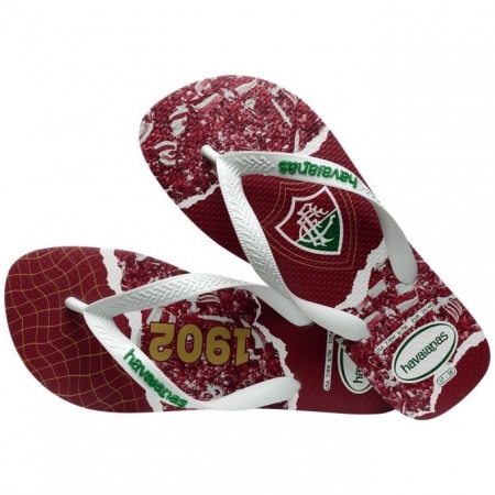 【哈瓦士havaianas】 巴西 人字拖 哈瓦士 男款 Top Times Fluminense/紅富明尼斯足球