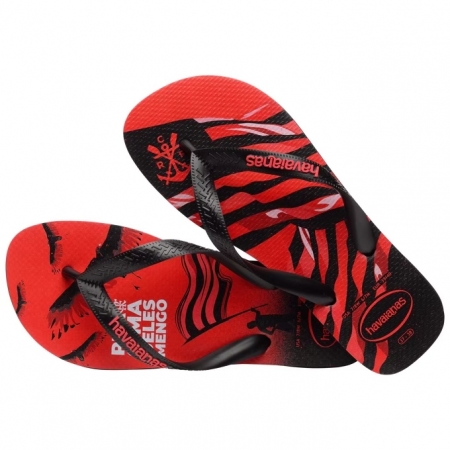 【哈瓦士havaianas】 巴西人字拖  男款 Top Times Flamengo/紅佛朗明哥足球