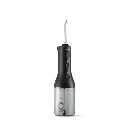 贈四象水流噴嘴2入【PHILIPS 飛利浦】Sonicare X型水流電動沖牙機/牙線機 HX3826/33 （黑色）