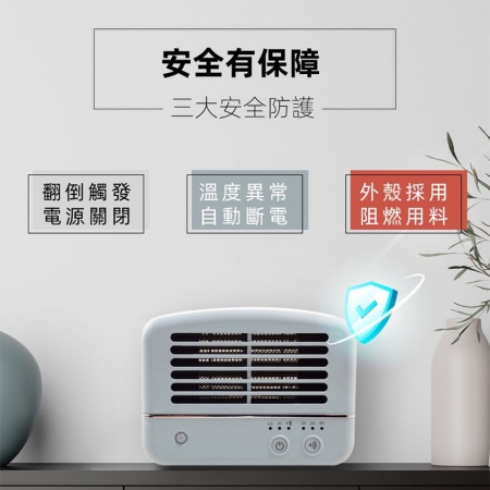 【女王生活組】Solac 二合一手持式蒸氣掛燙機 白 SYP133CW ＋人體感應陶瓷電暖器 SNP-K01 紅