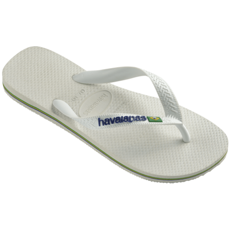 【哈瓦士havaianas】 巴西人字拖  男款 Brasil logo/白色夾心