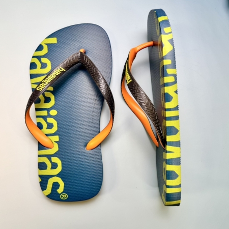 【哈瓦士havaianas】 巴西人字拖  男款 Logomania Hightech/土耳其藍 #大尺寸