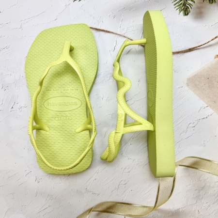 【哈瓦士havaianas】 巴西 人字拖  女款 Soleil閃電涼鞋/萊姆綠