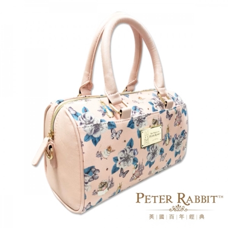 【PETER RABBIT 比得兔】 比得兔山茶花粉色波士頓包