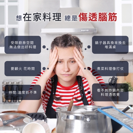 【BOSO 迷你廚房｜玻璃翻轉氣炸鍋】每天備餐省時好幫手！一機抵九台，料理必備神器！