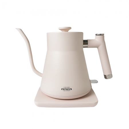【AIWA 愛華】0.8L 鵝頸手沖電茶壼 AA-K21G 黑色/白色