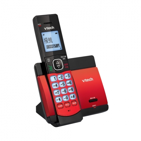 Vtech 偉易達 全中文無線助聽電話機 CS5119 TW （紅/銀）