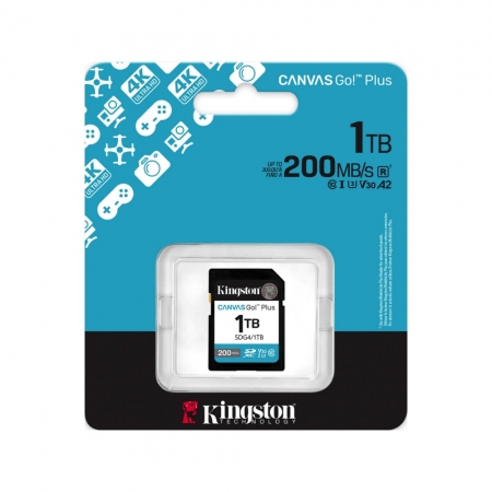 金士頓 Canvas Go! Plus SDXC 1TB 相機記憶卡 200MB/s U3 V30 大卡（KT-SDCG4-1TB）