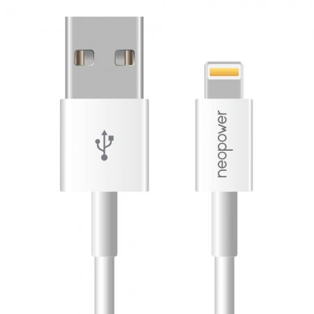 【超值五入】NEOPOWER 2.4A USB-A to Lightning 200公分 充電線 AL200