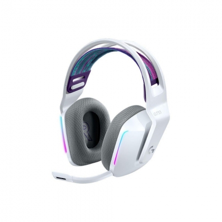 Logitech G 羅技 G733 LIGHTSPEED 無線 RGB 炫光 電競 耳機麥克風- 白（LOGI-G733W）