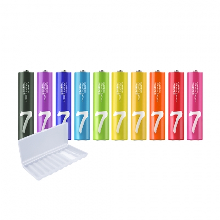 【好買點數放大】CUKTECH 酷態科 鹼性電池 4號 AAA電池【2盒/20入】附收納盒 彩虹電池 防止漏液 環保電池 高蓄電 一次性電池 B07