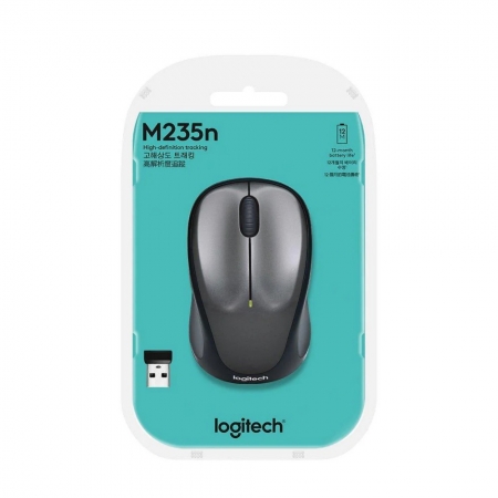 Logitech 羅技 M235n 無線滑鼠 New 銀黑（LOGI-235S2）