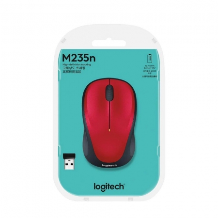 Logitech 羅技 M235n 無線滑鼠 New 紅（LOGI-235R2）
