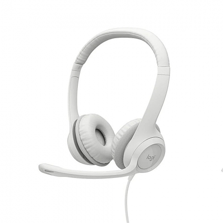 Logitech 羅技 H390 有線耳機麥克風  珍珠白（LOGI-H390W）